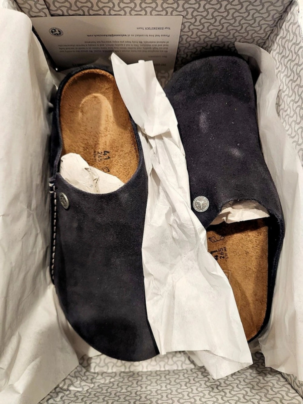 Birkenstock Zermatt Suede Clogs EU 41 New